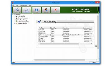 Port Locker for Windows - Download it from Habererciyes for free